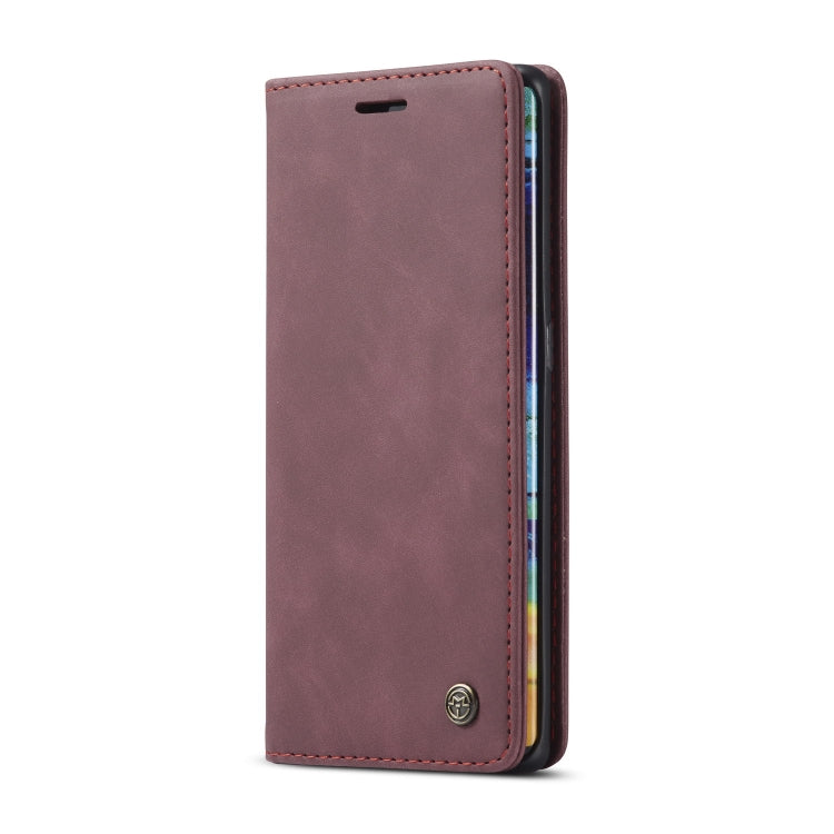 For Huawei Mate 30 Pro 4G / 5G CaseMe-013 Multifunctional Horizontal Flip Leather Case with Card Slot & Holder & Wallet(Wine Red)