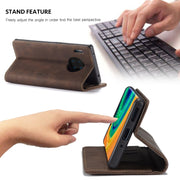 For Huawei Mate 30 Pro 4G / 5G CaseMe-013 Multifunctional Horizontal Flip Leather Case with Card Slot & Holder & Wallet(Coffee)