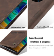 For Huawei Mate 30 Pro 4G / 5G CaseMe-013 Multifunctional Horizontal Flip Leather Case with Card Slot & Holder & Wallet(Coffee)