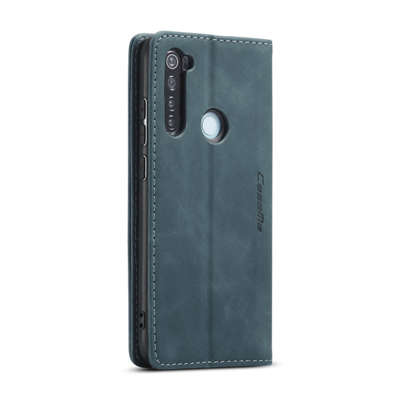 For Xiaomi Redmi Note 8 CaseMe-013 Multifunctional Horizontal Flip Leather Case with Card Slot & Holder & Wallet(Blue)