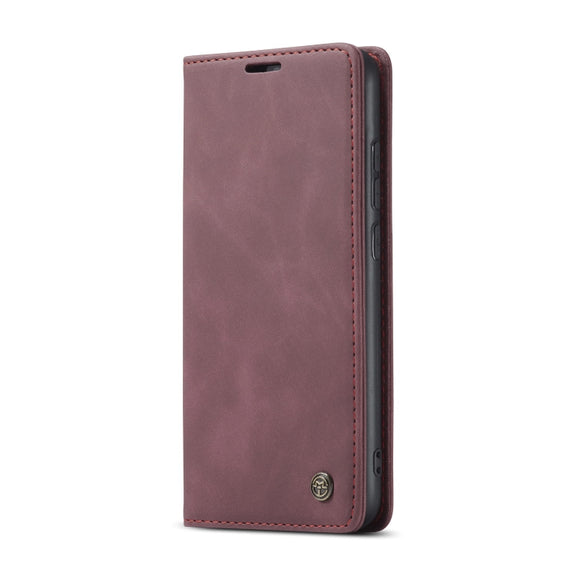 For Xiaomi Redmi Note 8 CaseMe-013 Multifunctional Horizontal Flip Leather Case with Card Slot & Holder & Wallet(Wine Red)