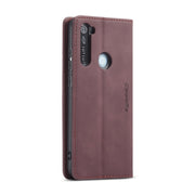 For Xiaomi Redmi Note 8 CaseMe-013 Multifunctional Horizontal Flip Leather Case with Card Slot & Holder & Wallet(Wine Red)