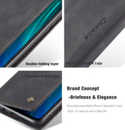 For Xiaomi Redmi Note 8 Pro CaseMe-013 Multifunctional Horizontal Flip Leather Case with Card Slot & Holder & Wallet(Black)