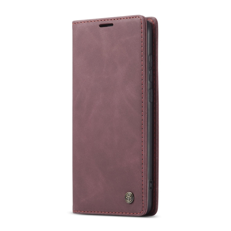 For Xiaomi Redmi Note 8 Pro CaseMe-013 Multifunctional Horizontal Flip Leather Case with Card Slot & Holder & Wallet(Wine Red)