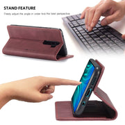For Xiaomi Redmi Note 8 Pro CaseMe-013 Multifunctional Horizontal Flip Leather Case with Card Slot & Holder & Wallet(Wine Red)