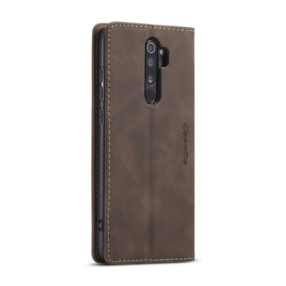 For Xiaomi Redmi Note 8 Pro CaseMe-013 Multifunctional Horizontal Flip Leather Case with Card Slot & Holder & Wallet(Coffee)