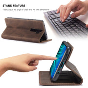 For Xiaomi Redmi Note 8 Pro CaseMe-013 Multifunctional Horizontal Flip Leather Case with Card Slot & Holder & Wallet(Coffee)