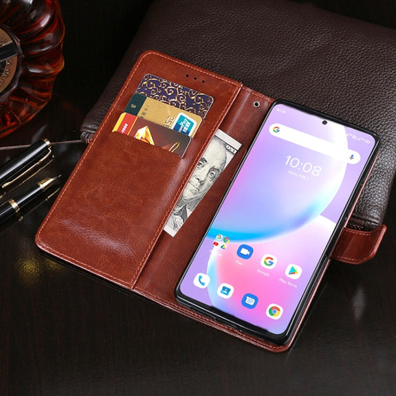 For UMIDIGI A11 Pro Max idewei Crazy Horse Texture Horizontal Flip Leather Case with Holder & Card Slots & Wallet(Brown)
