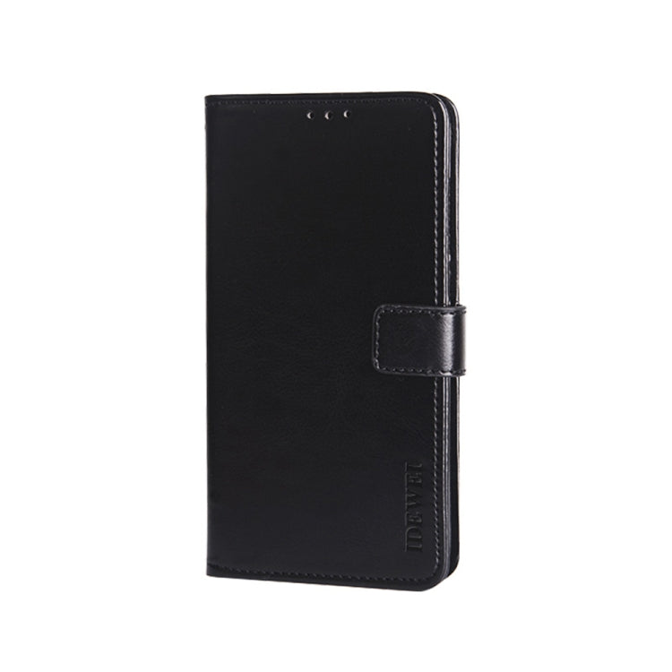 For UMIDIGI A11 Pro Max idewei Crazy Horse Texture Horizontal Flip Leather Case with Holder & Card Slots & Wallet(Black)