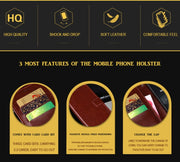 For U-MAGIC 30e idewei Crazy Horse Texture Horizontal Flip Leather Case with Holder & Card Slots & Wallet(Black)