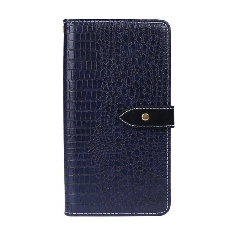 For UMIDIGI A11 Pro Max idewei Crocodile Texture Horizontal Flip Leather Case with Holder & Card Slots & Wallet(Dark Blue)