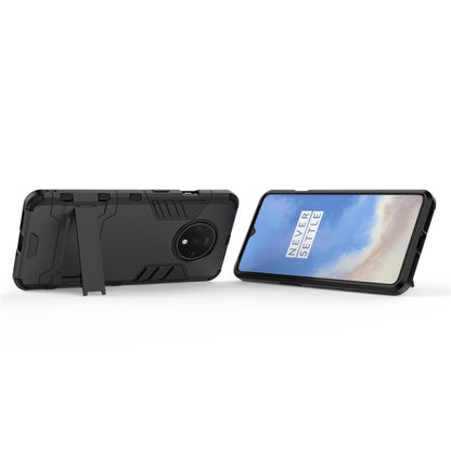 For OnePlus 7T Shockproof PC + TPU Protective Case with Holder(Black) - More Brand by PMC Jewellery | Online Shopping South Africa | PMC Jewellery | Buy Now Pay Later Mobicred