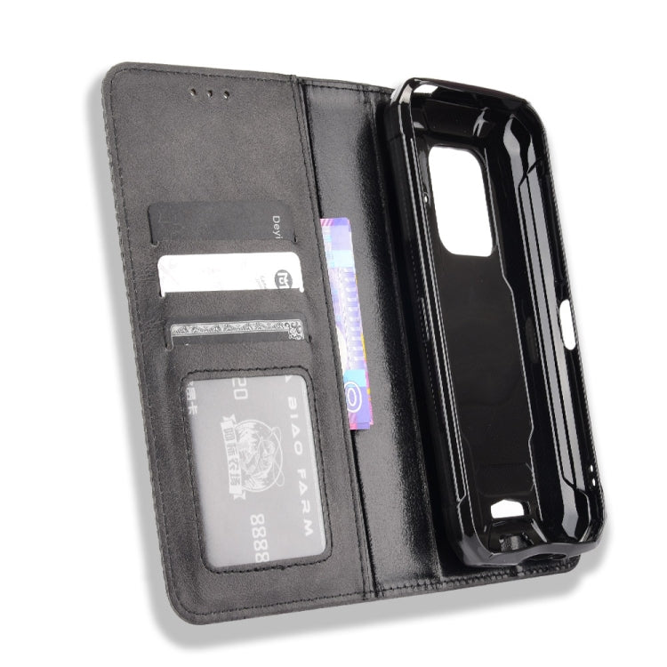 For Doogee S59 / S59 Pro Magnetic Buckle Retro Crazy Horse Texture Horizontal Flip Leather Case with Holder & Card Slots & Photo Frame(Black) - More Brand by PMC TechLife | Online Shopping South Africa | PMC TechLife | Buy Now Pay Later Mobicred
