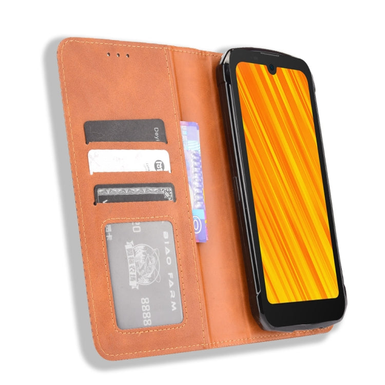 For Doogee S59 / S59 Pro Magnetic Buckle Retro Crazy Horse Texture Horizontal Flip Leather Case with Holder & Card Slots & Photo Frame(Brown) - More Brand by PMC TechLife | Online Shopping South Africa | PMC TechLife | Buy Now Pay Later Mobicred