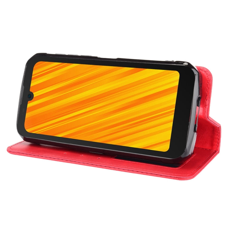 For Doogee S59 / S59 Pro Magnetic Buckle Retro Crazy Horse Texture Horizontal Flip Leather Case with Holder & Card Slots & Photo Frame(Red) - More Brand by PMC TechLife | Online Shopping South Africa | PMC TechLife | Buy Now Pay Later Mobicred