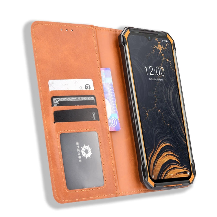 For Doogee S88 Plus / S88 Pro Magnetic Buckle Retro Crazy Horse Texture Horizontal Flip Leather Case with Holder & Card Slots & Photo Frame(Brown) - More Brand by PMC TechLife | Online Shopping South Africa | PMC TechLife | Buy Now Pay Later Mobicred