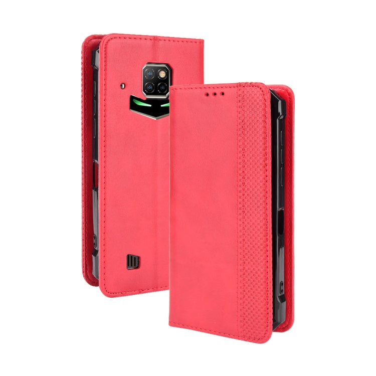 For Doogee S88 Plus / S88 Pro Magnetic Buckle Retro Crazy Horse Texture Horizontal Flip Leather Case with Holder & Card Slots & Photo Frame(Red) - More Brand by PMC TechLife | Online Shopping South Africa | PMC TechLife | Buy Now Pay Later Mobicred