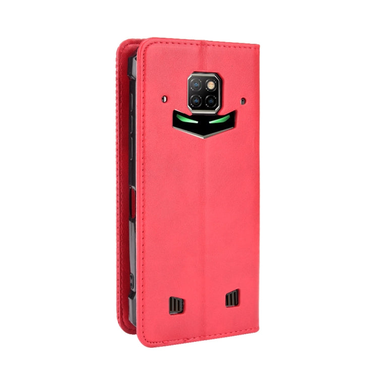For Doogee S88 Plus / S88 Pro Magnetic Buckle Retro Crazy Horse Texture Horizontal Flip Leather Case with Holder & Card Slots & Photo Frame(Red) - More Brand by PMC TechLife | Online Shopping South Africa | PMC TechLife | Buy Now Pay Later Mobicred