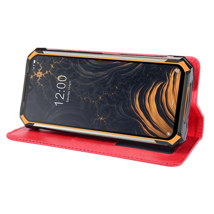 For Doogee S88 Plus / S88 Pro Magnetic Buckle Retro Crazy Horse Texture Horizontal Flip Leather Case with Holder & Card Slots & Photo Frame(Red) - More Brand by PMC TechLife | Online Shopping South Africa | PMC TechLife | Buy Now Pay Later Mobicred