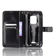 For Doogee S59 / S59 Pro Crazy Horse Texture Horizontal Flip Leather Case with Holder & Card Slots & Lanyard(Black)