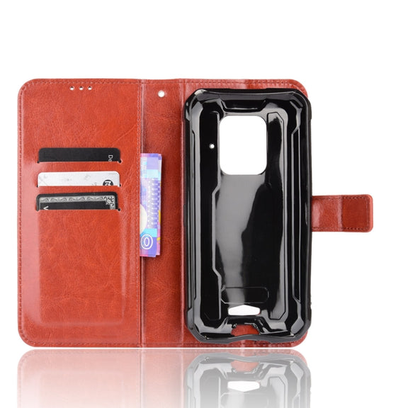 For Doogee S59 / S59 Pro Crazy Horse Texture Horizontal Flip Leather Case with Holder & Card Slots & Lanyard(Brown)