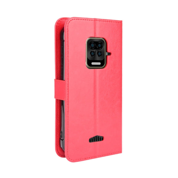For Doogee S59 / S59 Pro Crazy Horse Texture Horizontal Flip Leather Case with Holder & Card Slots & Lanyard(Red)