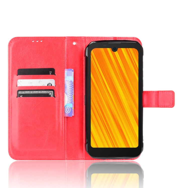 For Doogee S59 / S59 Pro Crazy Horse Texture Horizontal Flip Leather Case with Holder & Card Slots & Lanyard(Red) - More Brand by PMC TechLife | Online Shopping South Africa | PMC TechLife | Buy Now Pay Later Mobicred