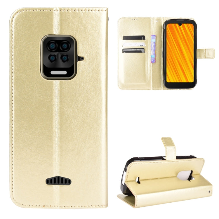 For Doogee S59 / S59 Pro Crazy Horse Texture Horizontal Flip Leather Case with Holder & Card Slots & Lanyard(Gold) - More Brand by PMC TechLife | Online Shopping South Africa | PMC TechLife | Buy Now Pay Later Mobicred