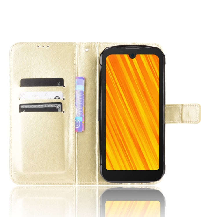 For Doogee S59 / S59 Pro Crazy Horse Texture Horizontal Flip Leather Case with Holder & Card Slots & Lanyard(Gold) - More Brand by PMC TechLife | Online Shopping South Africa | PMC TechLife | Buy Now Pay Later Mobicred