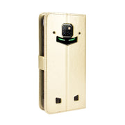 For Doogee S88 Plus / S88 Pro Crazy Horse Texture Horizontal Flip Leather Case with Holder & Card Slots & Lanyard(Gold)