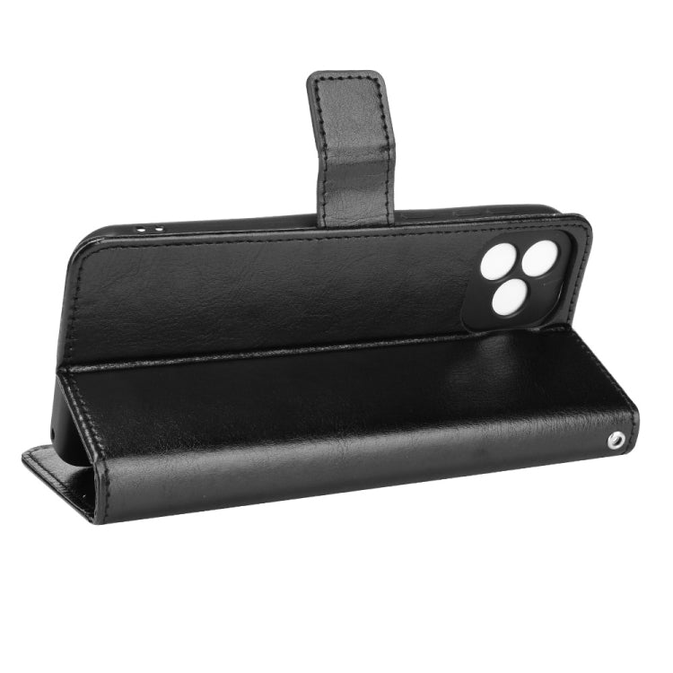 For Blackview Oscal C20 Crazy Horse Texture Horizontal Flip Leather Case with Holder & Card Slots & Lanyard(Black) - More Brand by PMC TechLife | Online Shopping South Africa | PMC TechLife | Buy Now Pay Later Mobicred