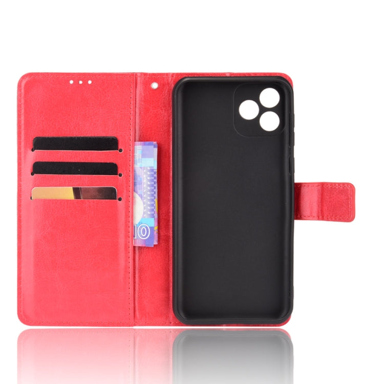 For Blackview Oscal C20 Crazy Horse Texture Horizontal Flip Leather Case with Holder & Card Slots & Lanyard(Red) - free shipping - PMC TechLife - Order now!