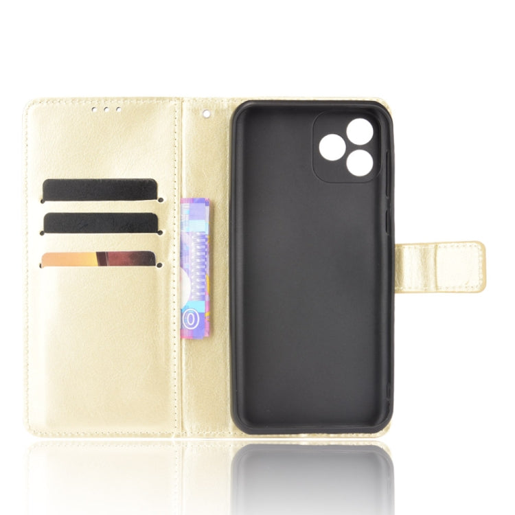 For Blackview Oscal C20 Crazy Horse Texture Horizontal Flip Leather Case with Holder & Card Slots & Lanyard(Gold) - More Brand by PMC TechLife | Online Shopping South Africa | PMC TechLife