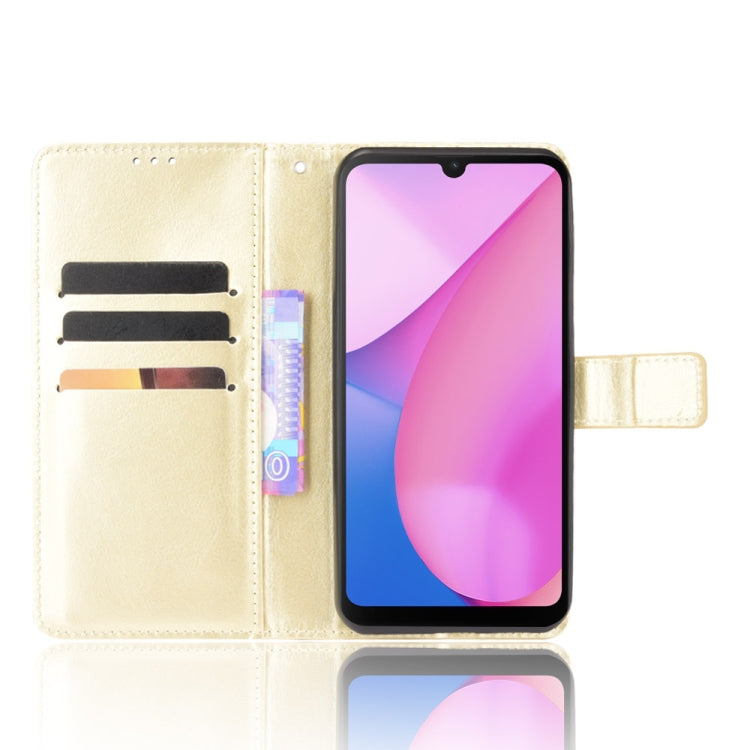 For Blackview Oscal C20 Crazy Horse Texture Horizontal Flip Leather Case with Holder & Card Slots & Lanyard(Gold) - More Brand by PMC TechLife | Online Shopping South Africa | PMC TechLife