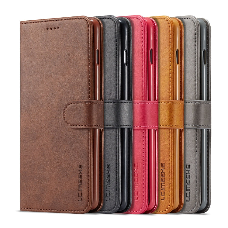 For Galaxy S10 Plus LC.IMEEKE Calf Texture Horizontal Flip Leather Case, with Holder & Card Slots & Wallet(Yellow) - Galaxy Phone Cases by LC.IMEEKE | Online Shopping South Africa | PMC Jewellery | Buy Now Pay Later Mobicred