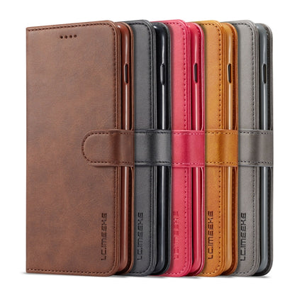 For Galaxy S10 Plus LC.IMEEKE Calf Texture Horizontal Flip Leather Case, with Holder & Card Slots & Wallet(Yellow) - Galaxy Phone Cases by LC.IMEEKE | Online Shopping South Africa | PMC Jewellery | Buy Now Pay Later Mobicred