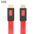 ULT-unite 4K Ultra HD Gold-plated HDMI to HDMI Flat Cable, Cable Length:10m(Transparent Red) - free shipping - PMC TechLife - Order now!