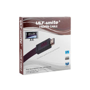 ULT-unite 4K Ultra HD Gold-plated HDMI to HDMI Flat Cable, Cable Length:10m(Transparent Red)