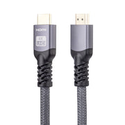 HDMI 2.0 Male to HDMI 2.0 Male 4K Ultra-HD Braided Adapter Cable, Cable Length:2m(Grey)