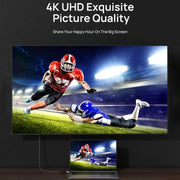 HDMI 2.0 Male to HDMI 2.0 Male 4K Ultra-HD Braided Adapter Cable, Cable Length:8m(Grey)