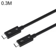 USB-C / Type-C Male to USB-C / Type-C Male Multi-function Transmission Cable for Thunderbolt 4, Cable Length:0.3m(Black) - Cable & Adapters by PMC TechLife | Online Shopping South Africa | PMC TechLife | Buy Now Pay Later Mobicred