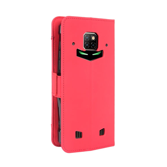For Doogee S88 Plus / S88 Pro Skin Feel Calf Pattern Horizontal Flip Leather Case with Holder & Card Slots & Photo Frame(Red)