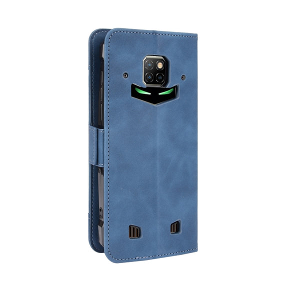 For Doogee S88 Plus / S88 Pro Skin Feel Calf Pattern Horizontal Flip Leather Case with Holder & Card Slots & Photo Frame(Blue)