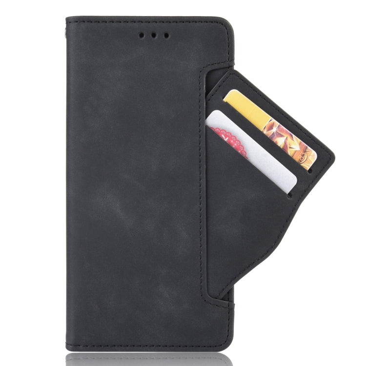 For Blackview Oscal C20 Skin Feel Calf Pattern Horizontal Flip Leather Case with Holder & Card Slots & Photo Frame(Black)