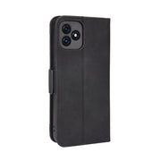 For Blackview Oscal C20 Skin Feel Calf Pattern Horizontal Flip Leather Case with Holder & Card Slots & Photo Frame(Black)