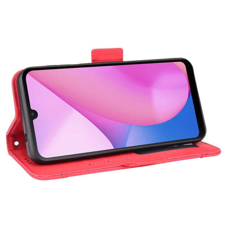 For Blackview Oscal C20 Skin Feel Calf Pattern Horizontal Flip Leather Case with Holder & Card Slots & Photo Frame(Red) - More Brand by PMC TechLife | Online Shopping South Africa | PMC TechLife | Buy Now Pay Later Mobicred