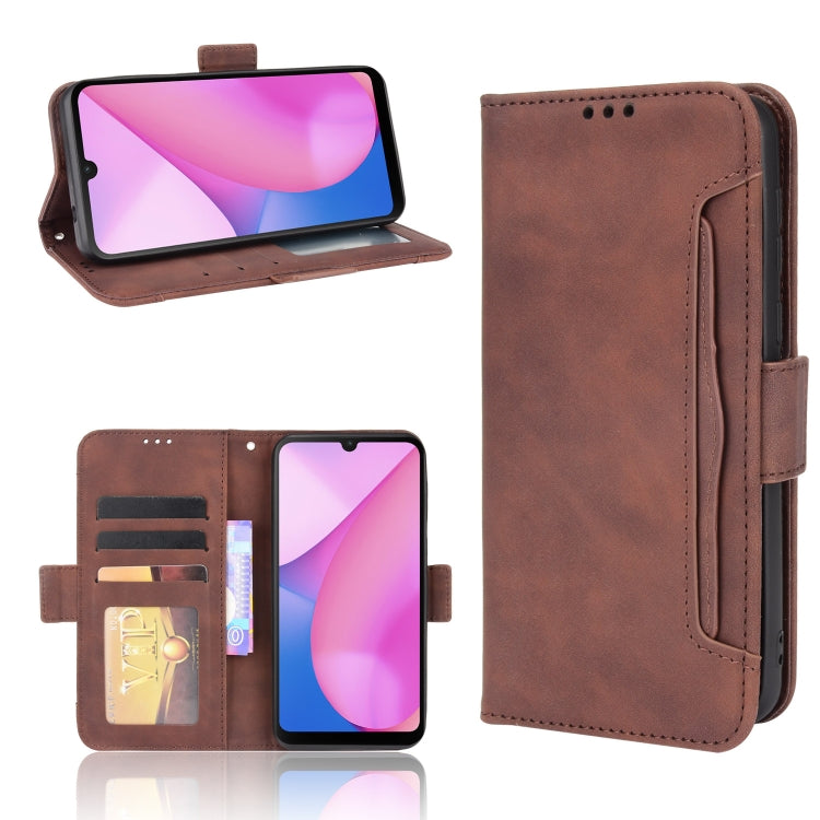 For Blackview Oscal C20 Skin Feel Calf Pattern Horizontal Flip Leather Case with Holder & Card Slots & Photo Frame(Brown) - More Brand by PMC TechLife | Online Shopping South Africa | PMC TechLife