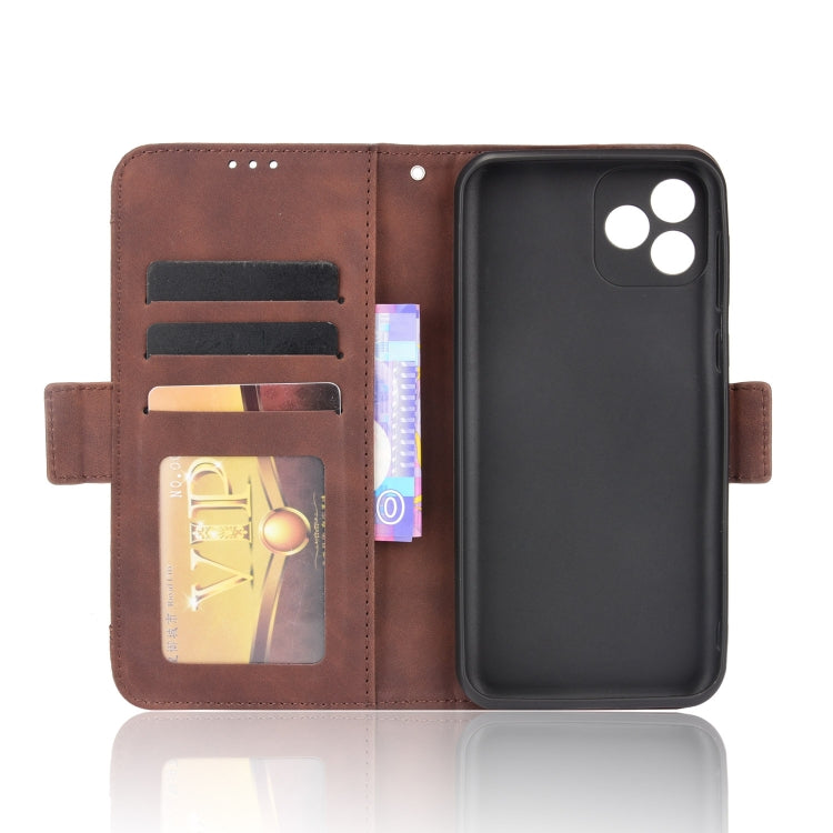 For Blackview Oscal C20 Skin Feel Calf Pattern Horizontal Flip Leather Case with Holder & Card Slots & Photo Frame(Brown) - More Brand by PMC TechLife | Online Shopping South Africa | PMC TechLife