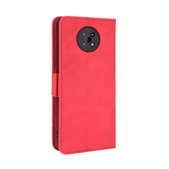 For Nokia G50 5G Skin Feel Calf Pattern Horizontal Flip Leather Case with Holder & Card Slots & Photo Frame(Red)