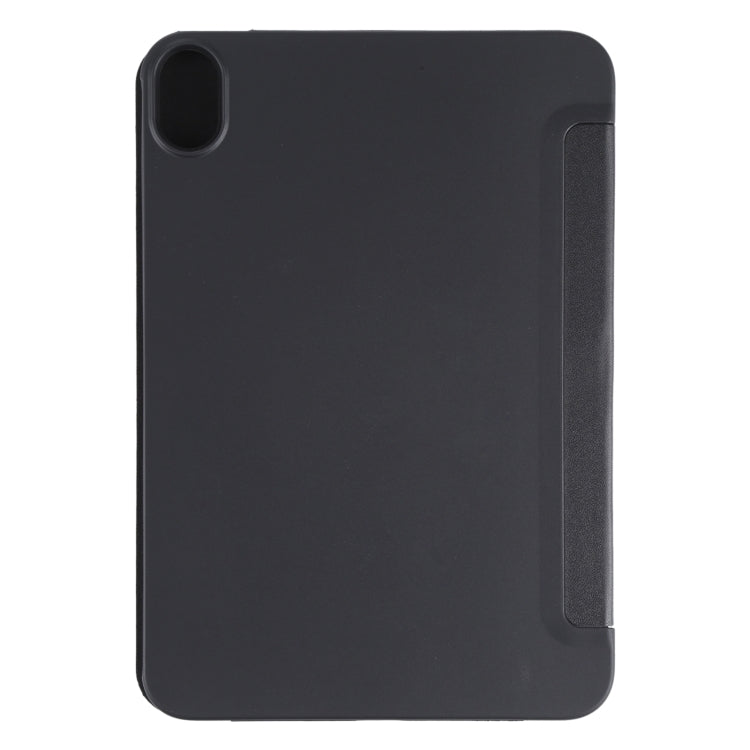 For iPad mini 2024 / mini 6 GEBEI Shockproof Horizontal Flip Tablet Case with Three-folding Holder(Black)